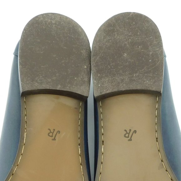 JACK ROGERS Navy Blue Leather Slip-on Penny Loafer Flats 11 - Picture 6 of 7